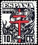 Spain 1941 Pro Tuberculosos 40 + 10 CTS Negro Edifil 948. 948. Subida por susofe